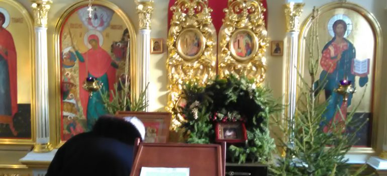На второй день Рождества Христова прошел праздничный молебен